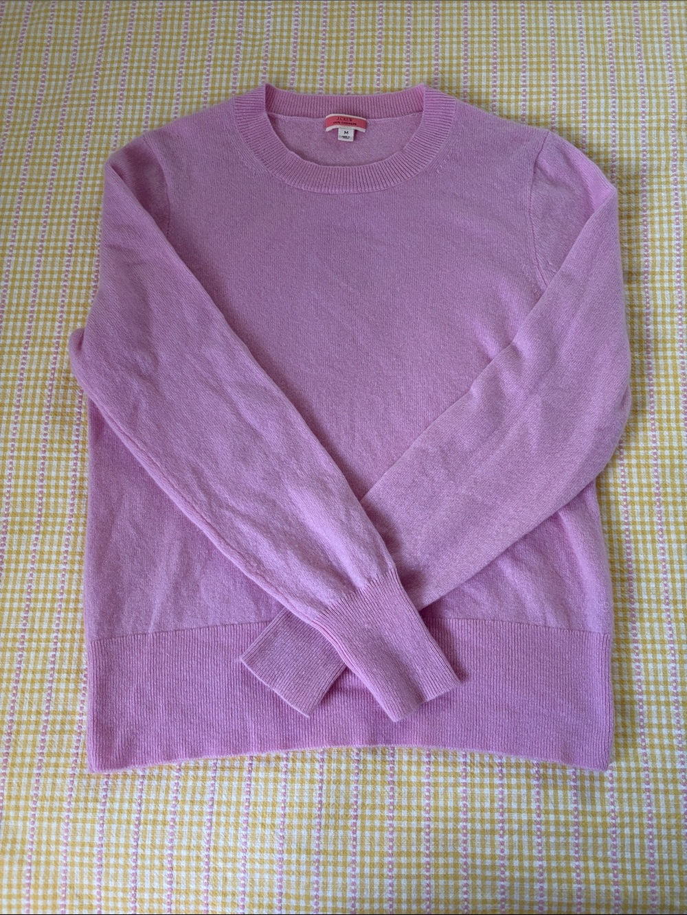 J. Crew Men’s Crewneck Sweater in Light Lavender Pink